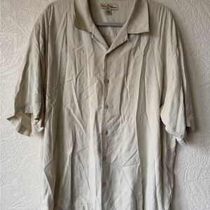 Tommy Bahama Cream Silk Shirt